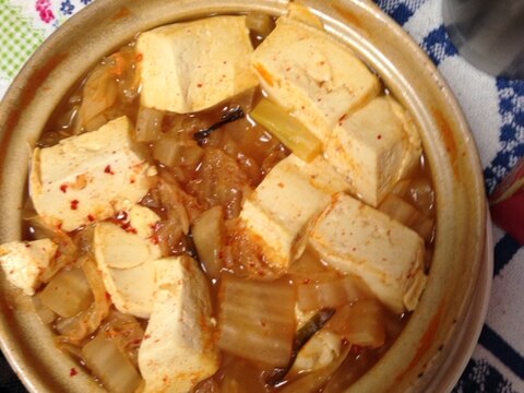 豆腐のキムチ鍋♪